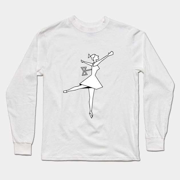 Ballerina Long Sleeve T-Shirt by euglenii